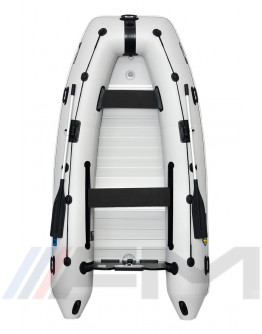 OMEGA - Надуваема моторна лодка с твърдо дъно и надуваем кил 330 KU ALF RT PT - светло сива
